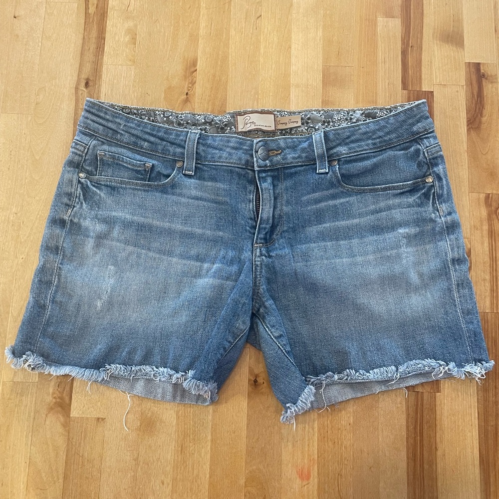 Paige Jimmy Jimmy cutoff denim shorts (29)